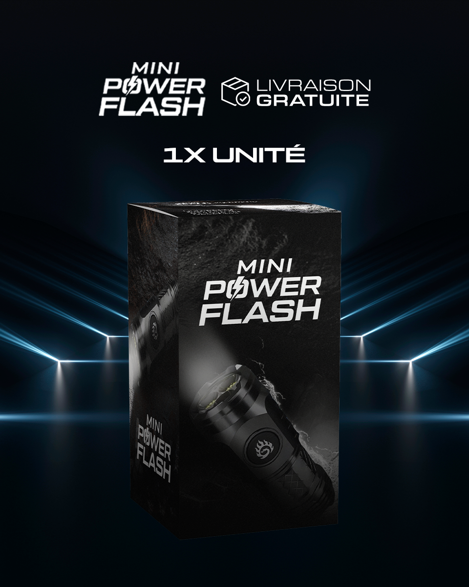 Mini Power Flash - Mini Lampe Torche Tactique Portable Indestructible