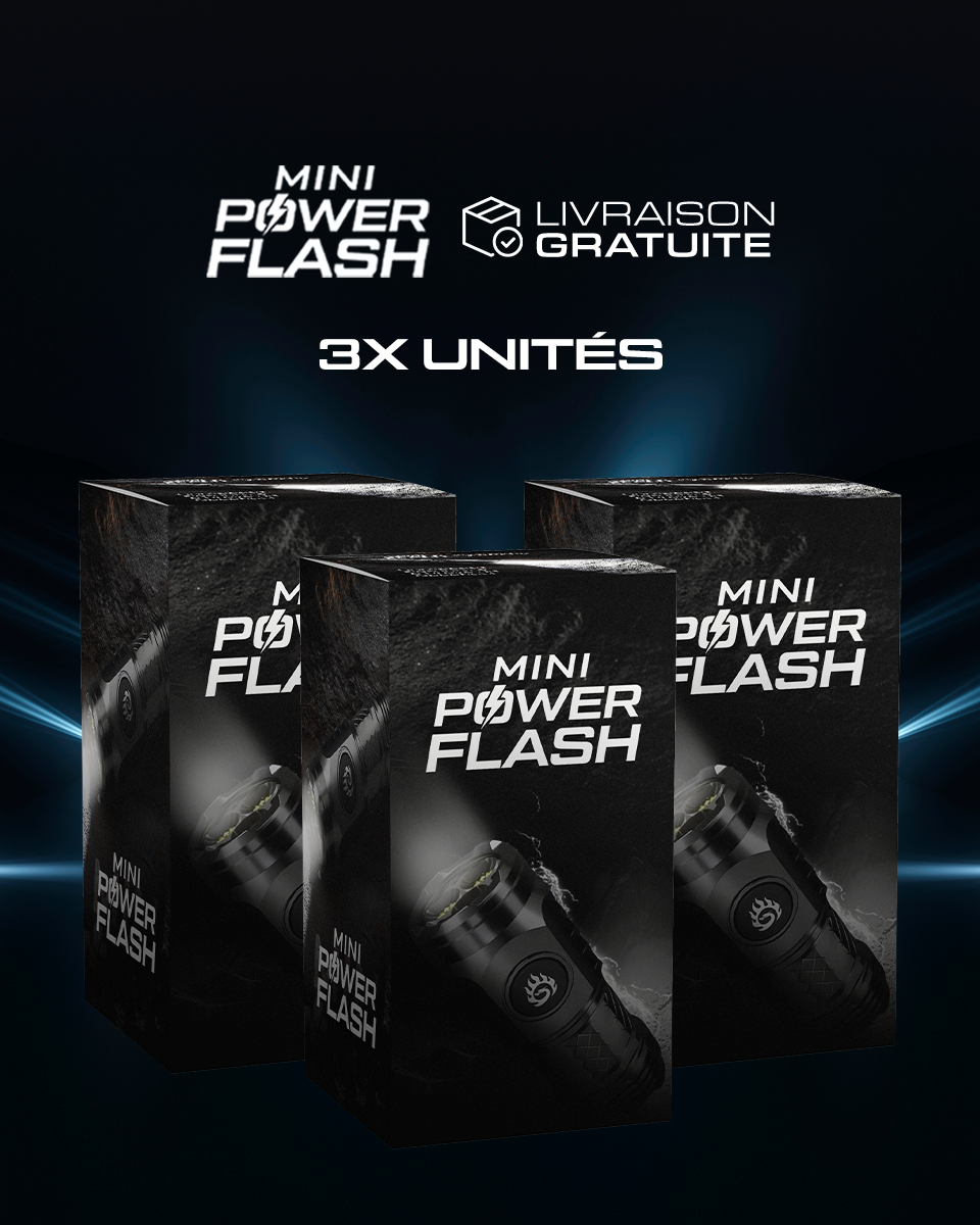 Mini Power Flash - Mini Lampe Torche Tactique Portable Indestructible