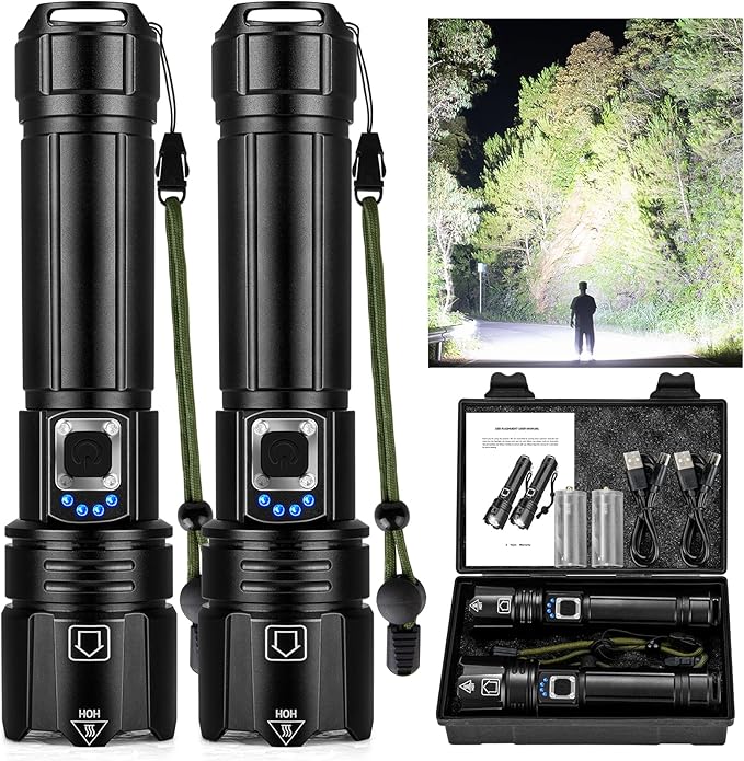 LumenX Pro™ - Lampe Torche Tactique – 20 000 Lumens