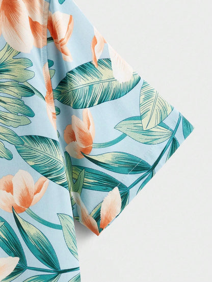 Chemise hawaïenne homme Lys Tropical
