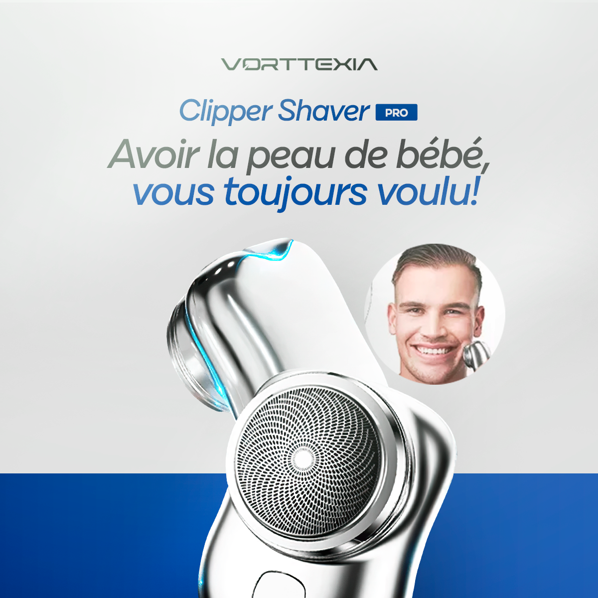 Clipper Shaver PRO - Super Rasoir Électrique Portable