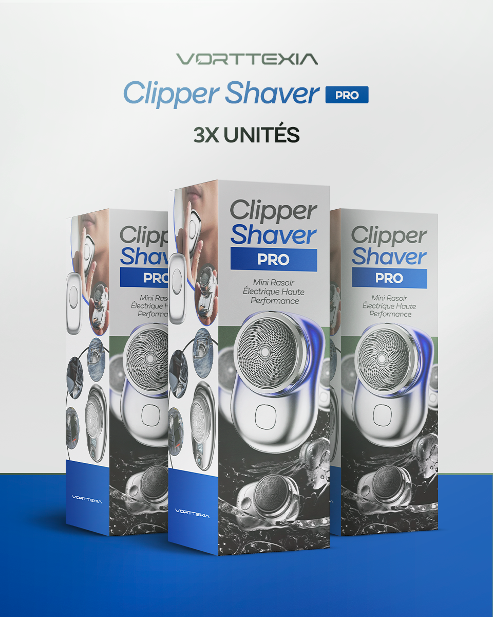 Clipper Shaver PRO - Super Rasoir Électrique Portable