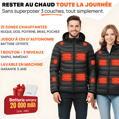 Heatcore Urban 2.0™ – Veste Chauffante Unisexe – Technologie ThermoWave™