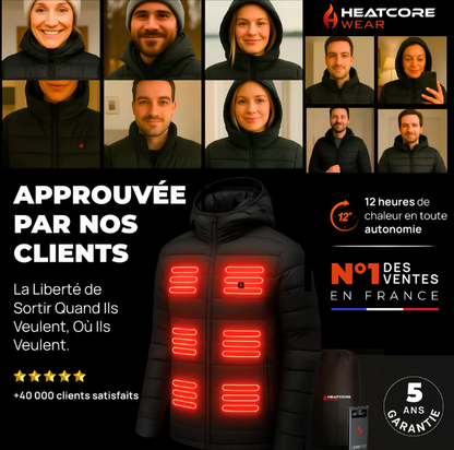 Heatcore Urban 2.0™ – Veste Chauffante Unisexe – Technologie ThermoWave™