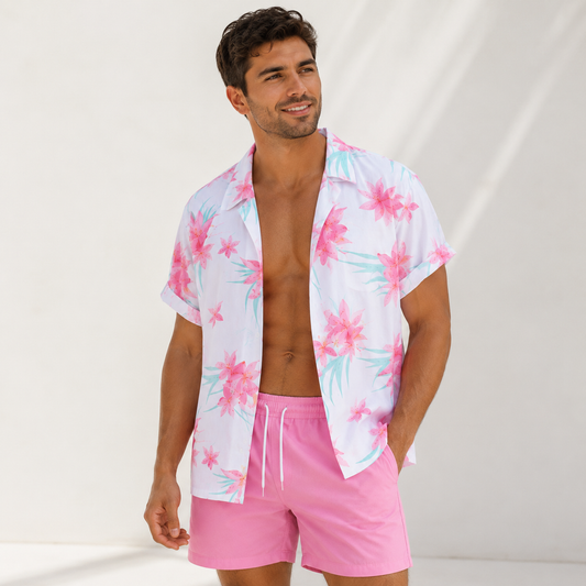 Ensemble hawaïen homme Fleur Douce