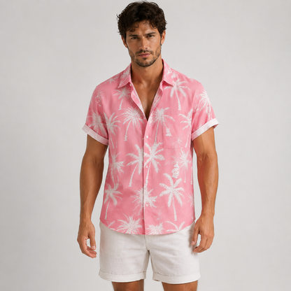 Chemise hawaïenne homme Île Dorée