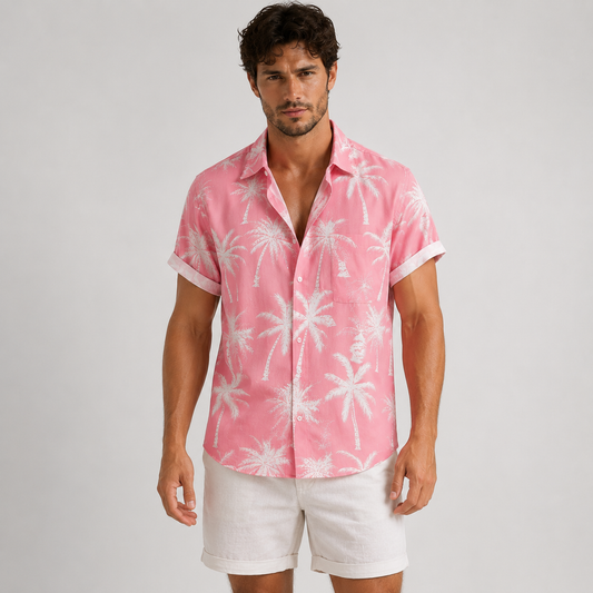 Chemise hawaïenne homme Île Dorée