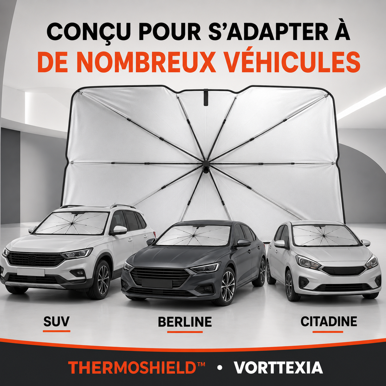 ThermoShield™ – Pare-Soleil Thermique pour Voiture