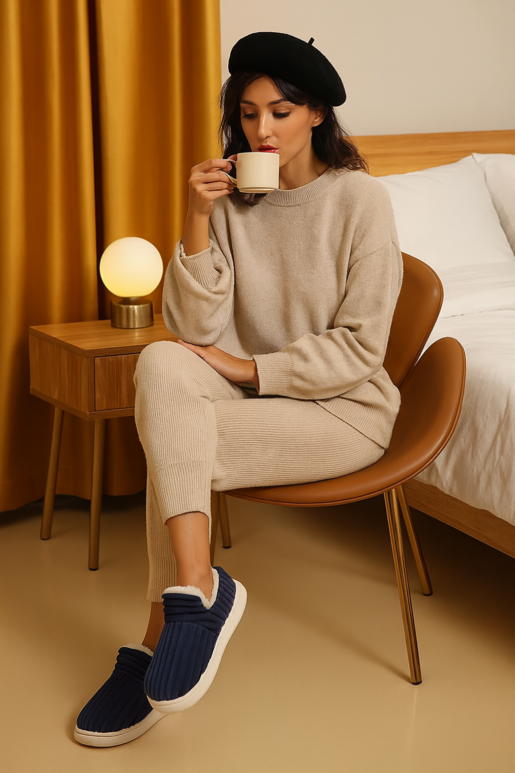 DouceMarche - Chausson d'Hiver Chic et Douillet