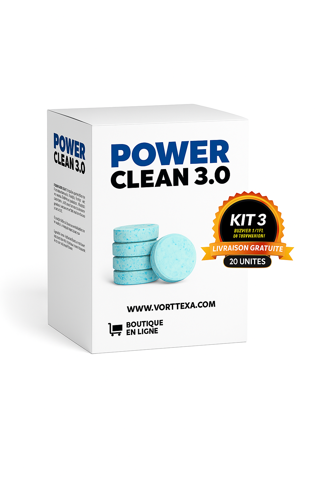 Power Clean 3.0 - Pastilles de Nettoyage en Profondeur – Vortexia