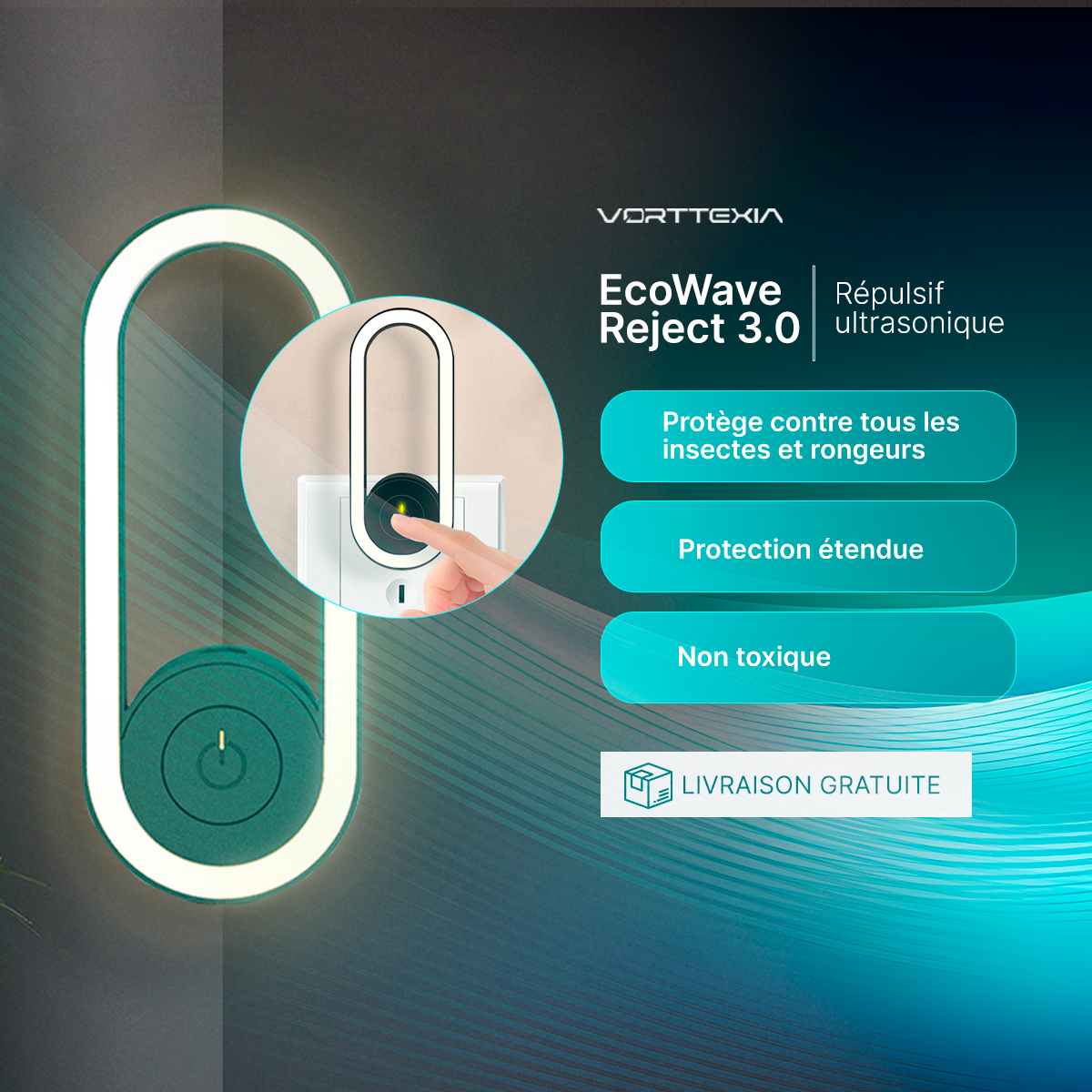 EcoWave 3.0 - Répulsif Ultrasonique