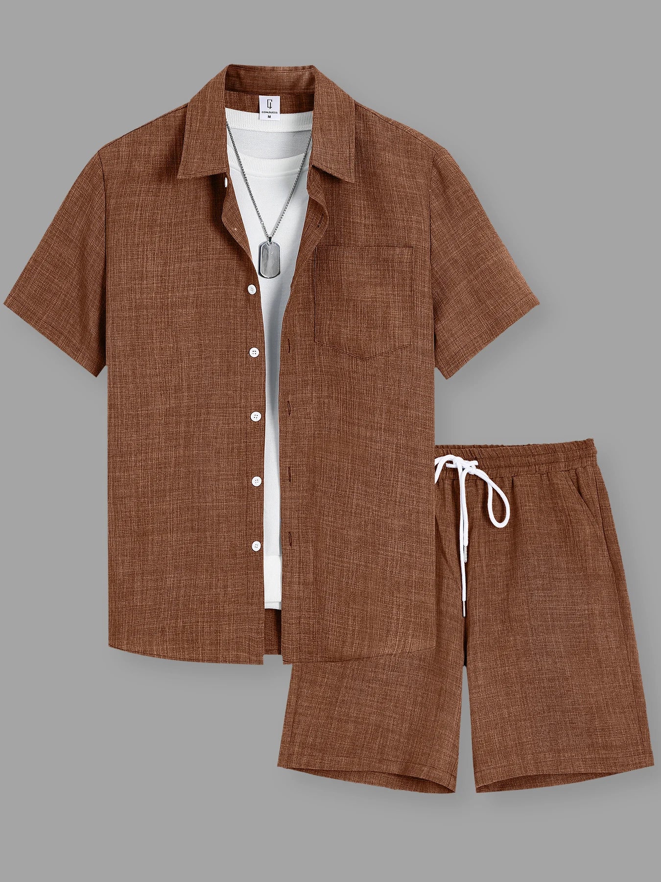 Ensemble en lin homme Terre Franche