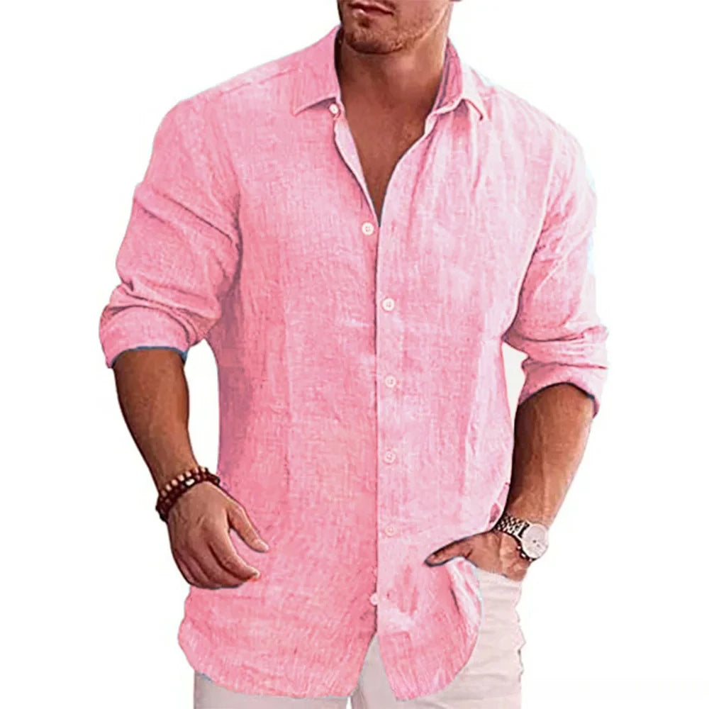 Chemise en lin homme Aurore Calme