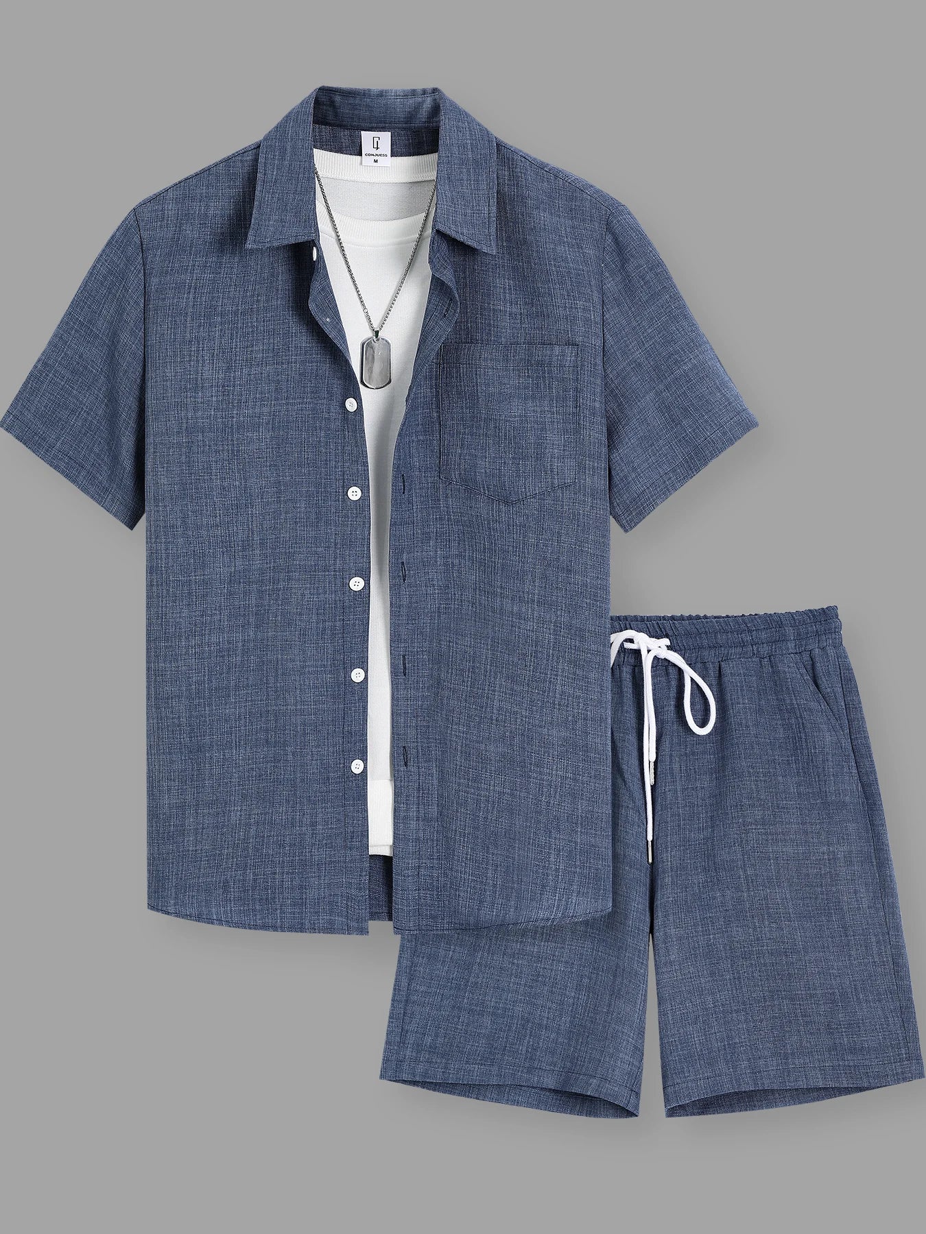 Ensemble en lin homme Terre Franche