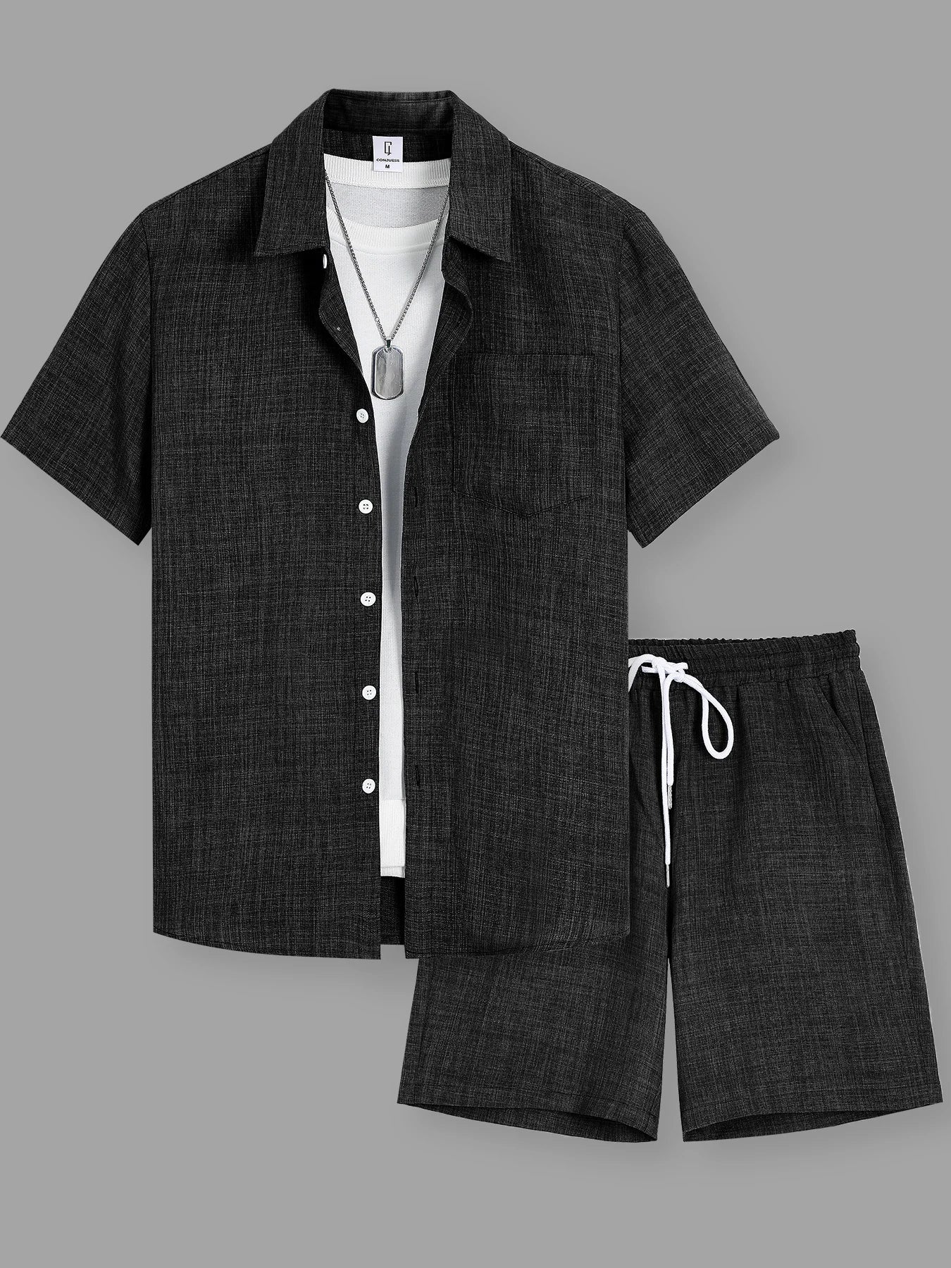 Ensemble en lin homme Terre Franche