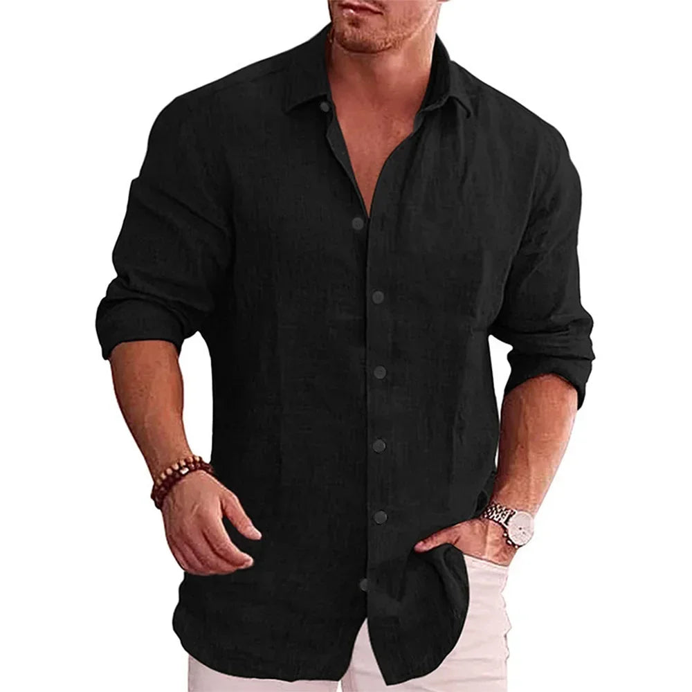 Chemise en lin homme Aurore Calme