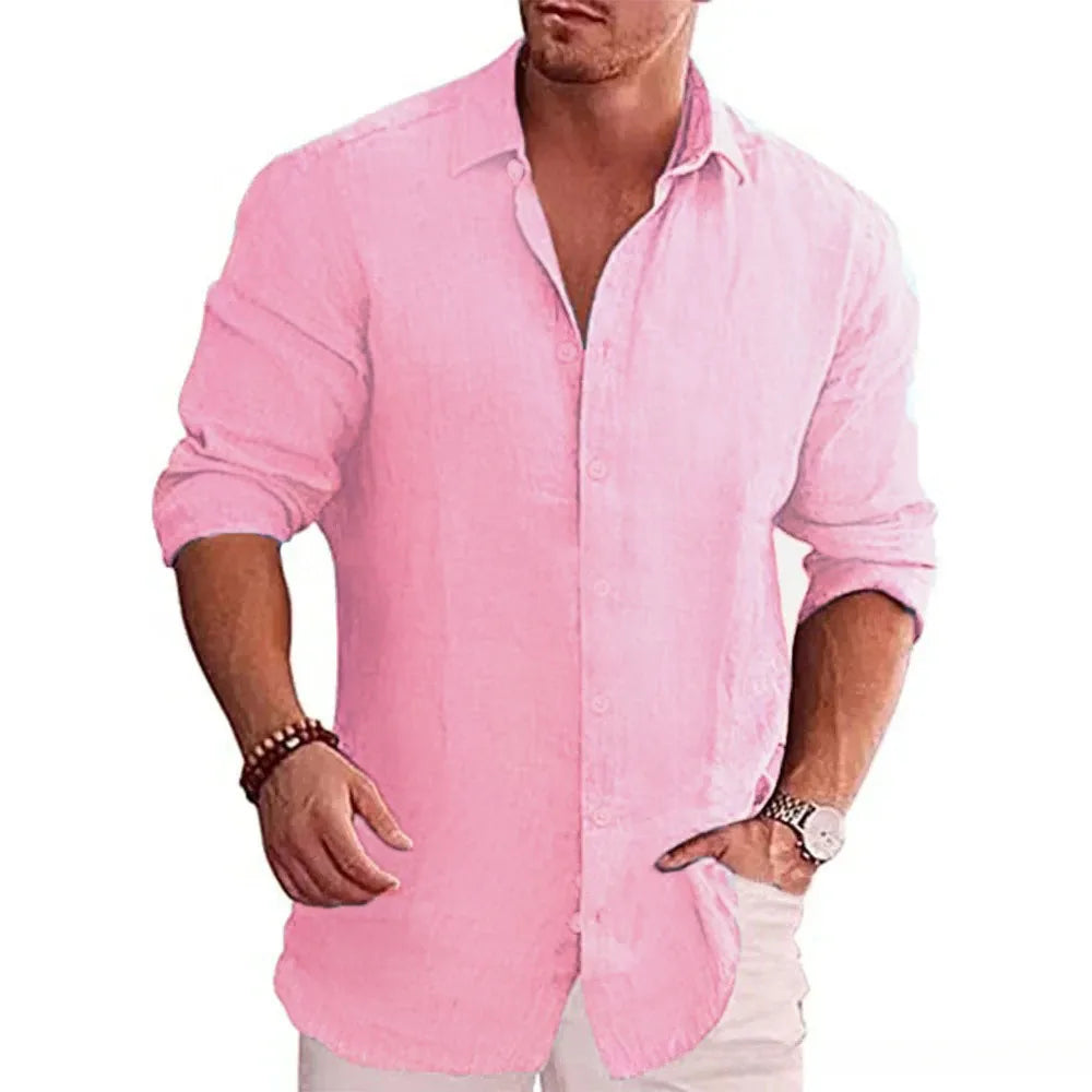 Chemise en lin homme Aurore Calme