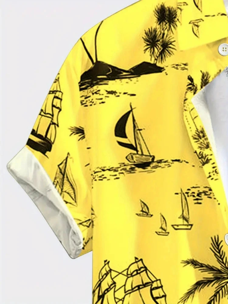 Chemise hawaïenne homme Voile du Sud
