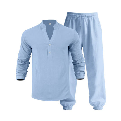 Ensemble en lin homme Blanc Éternel