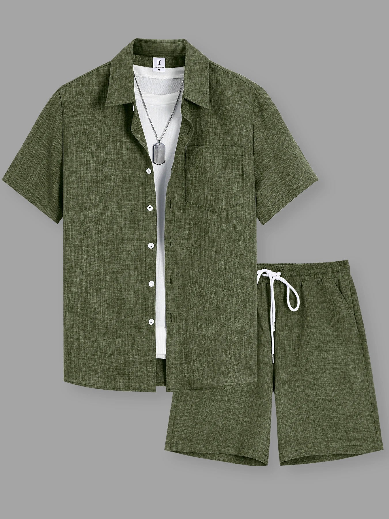 Ensemble en lin homme Terre Franche