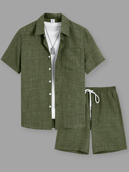 Ensemble en lin homme Terre Franche