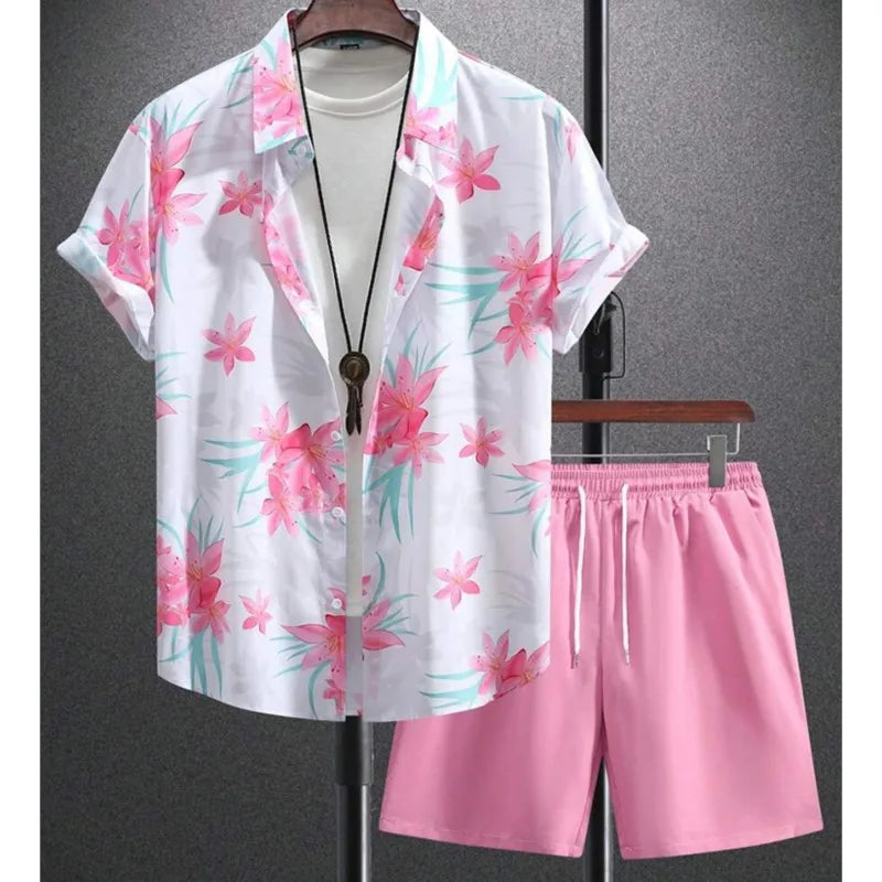 Ensemble hawaïen homme Fleur Douce