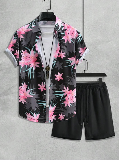 Ensemble hawaïen homme Fleur Douce