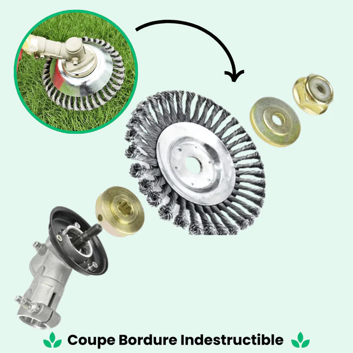 GreenCrusher tête métallique universelle pour débroussailleuse